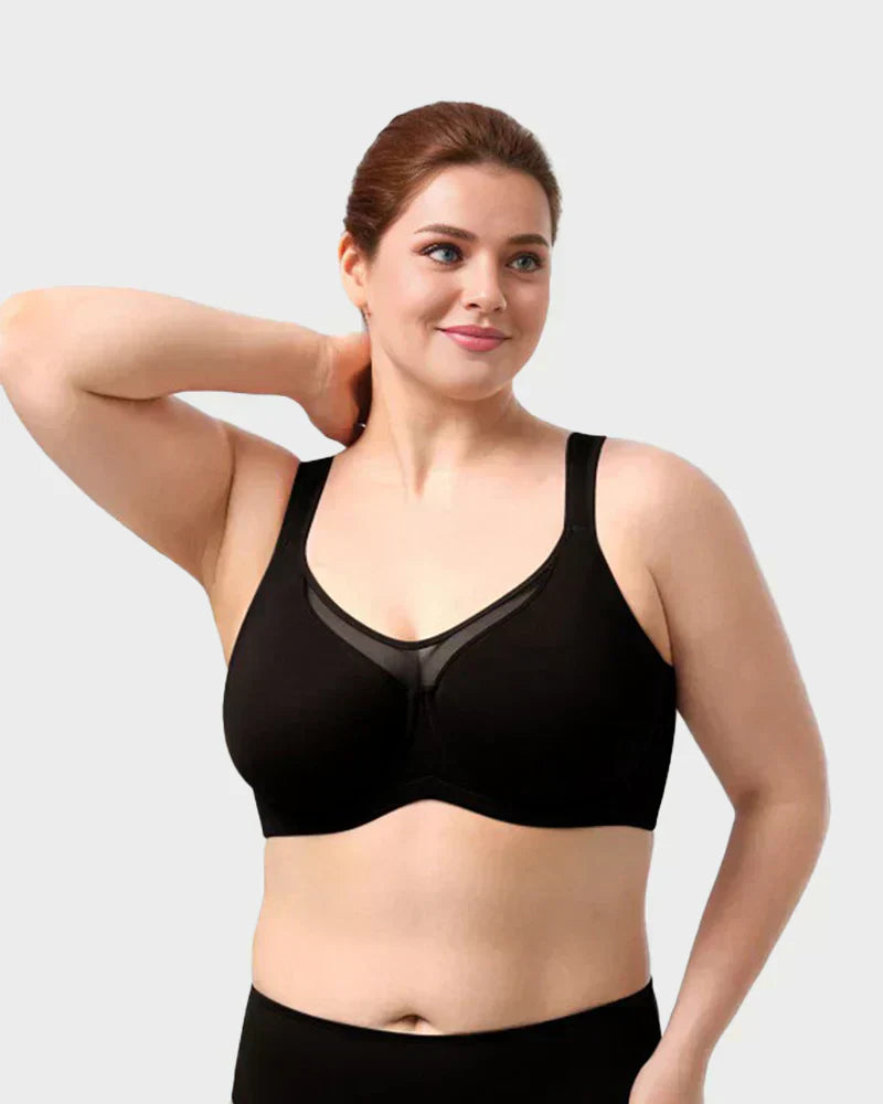 💝Women's Elegant Sheer Full Coverage Plus Size Bra-2