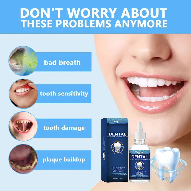 🖤2026 New Year · 40% OFF🖤Yagoo Fluoride-Free Hydroxyapatite Tooth Armor Drops & Enamel Repair, Whitening & Fresh Breath-2