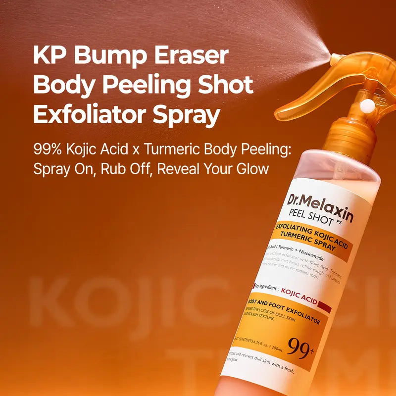 [Dr.melaxin Official] Peel Shot Keratin Care Kojic Acid Turmeric Spray Pore Clearing Exfoliating Formula Skin Repair Scrub-1
