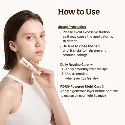 Dr. Reju-All Advanced PDRN - Rejuvenating Lip Serum - Moisturizing Lip Balm with Lipozip PDRN for Glossy, Dewy Lips - Gentle Exfoliating & Smoothing Lip Moisturizer - Hibiscus & Lactic Acid - 0.3 fl oz