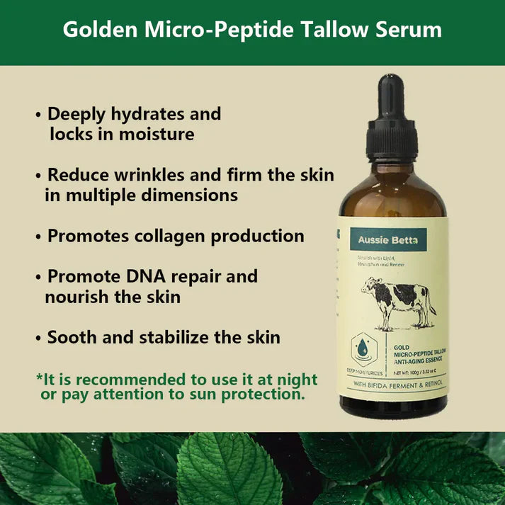 Aussie Betta Golden Micro-Peptide Tallow Serum-Gentle Anti-Aging for Sensitive Skin-7