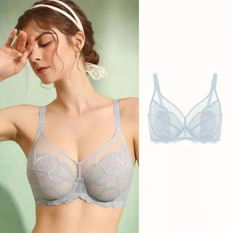 Mermaid Scales Lace Underwire Bra-13