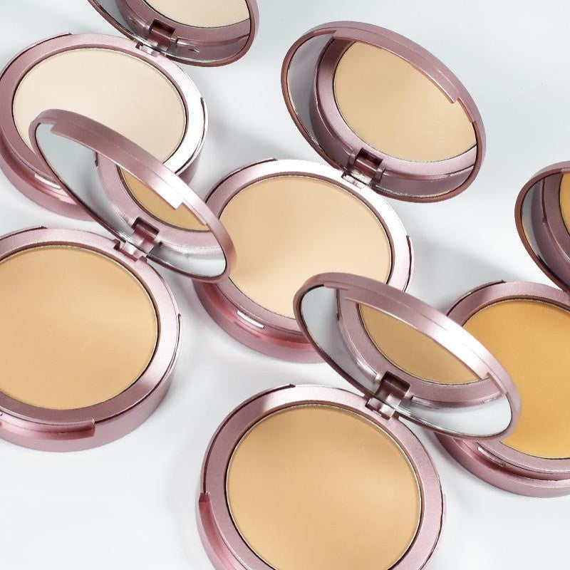 💜LAST DAY -BUY 1 GET 1 FREE💜⚡50K+ SOLD!✨Oil-Control Setting Compact Powder Foundation-5