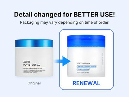 Zero Pore Pads (AHA + BHA) | Korean No.1 Viral Toner Pads-2