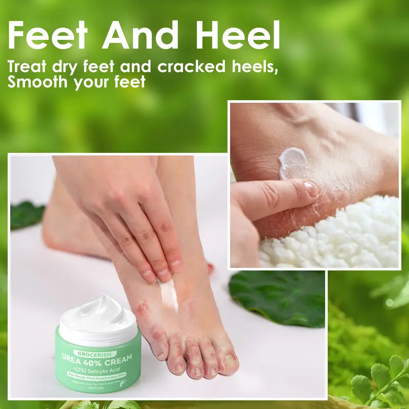Foot Cream and Hand Cream Maximum Strength with Hyaluronic Acid, Tea Tree, and Aloe Vera For Deep Moisturizes, Callus Remover and Soften All Skin Types-5