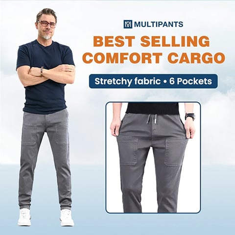 🔥Hot Sale 50%off  👖MultiPants – High Stretch Multi-pocket Durable Cargo Pants-3
