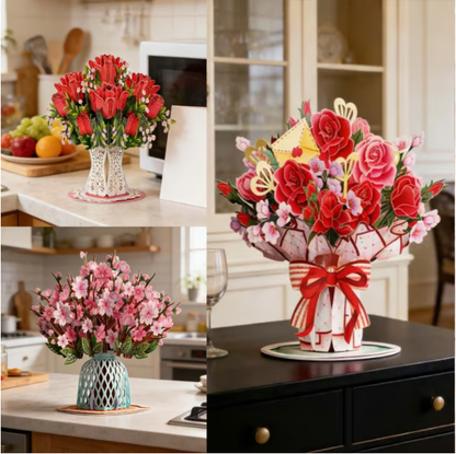 🏆75K+ SOLD! 🌼💌 Forever-Blooming 3D Flower Pop-Up Card– Personalized Love Message & Everlasting Bloom 🎁-8
