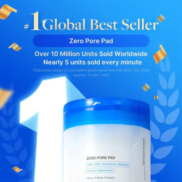 Zero Pore Pads (AHA + BHA) | Korean No.1 Viral Toner Pads-7
