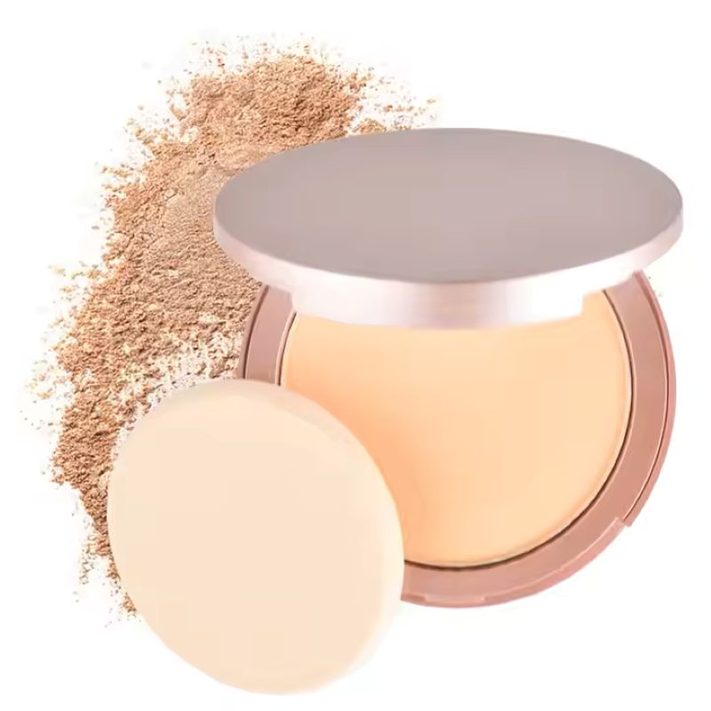 💜LAST DAY -BUY 1 GET 1 FREE💜⚡50K+ SOLD!✨Oil-Control Setting Compact Powder Foundation-4