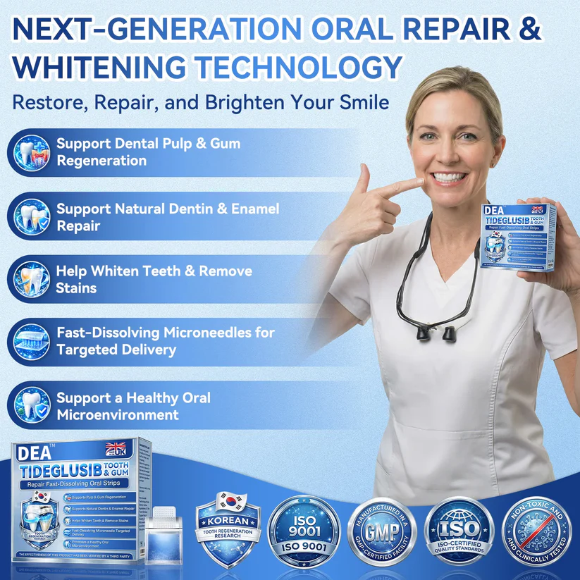 DEA® 🦷 Tideglusib Fast‑Dissolving Tooth & Gum Repair Oral Strips 💥🎉-12