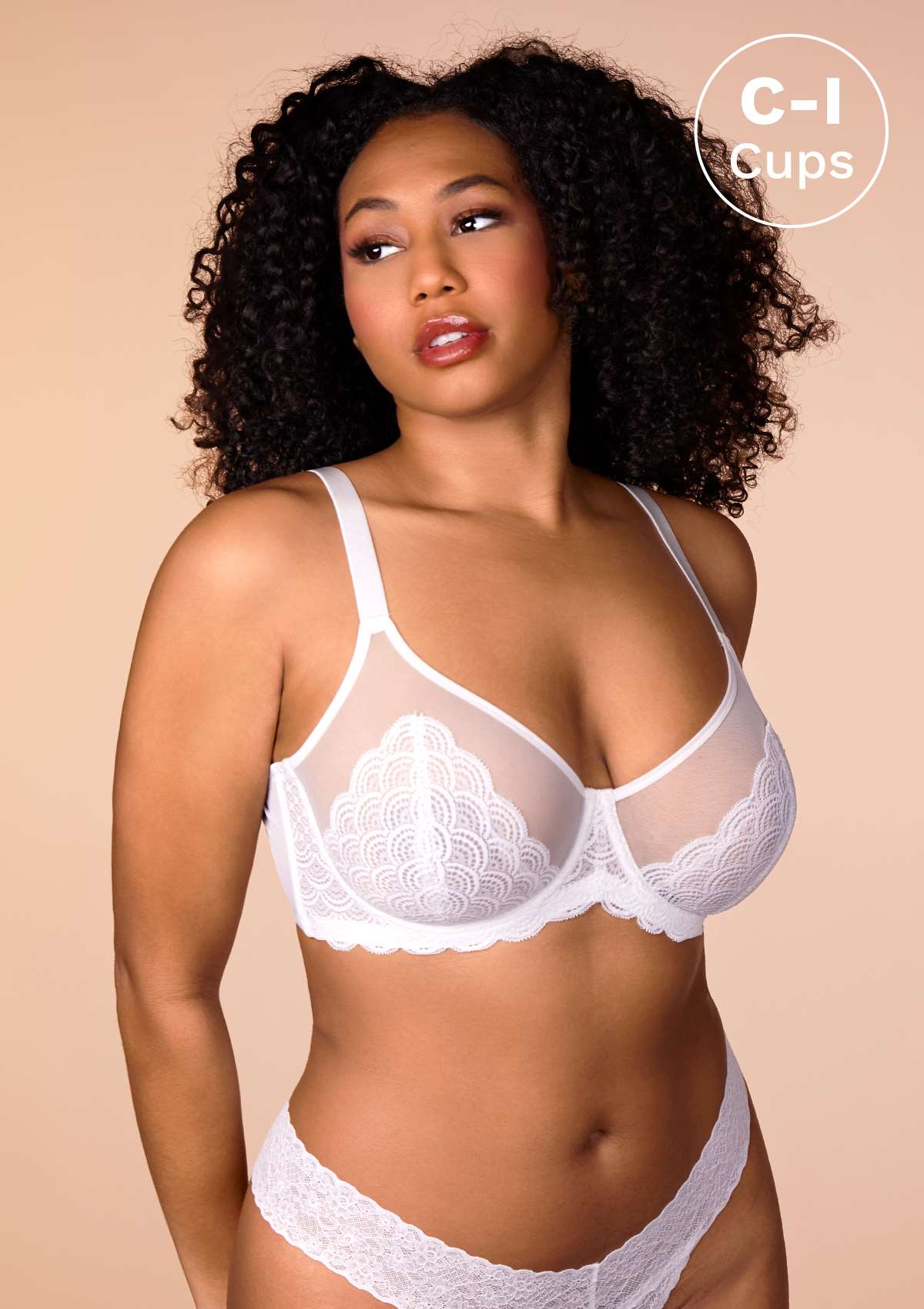 Mermaid Scales Lace Underwire Bra-5