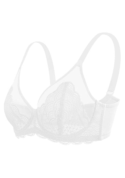 Mermaid Scales Lace Underwire Bra-8