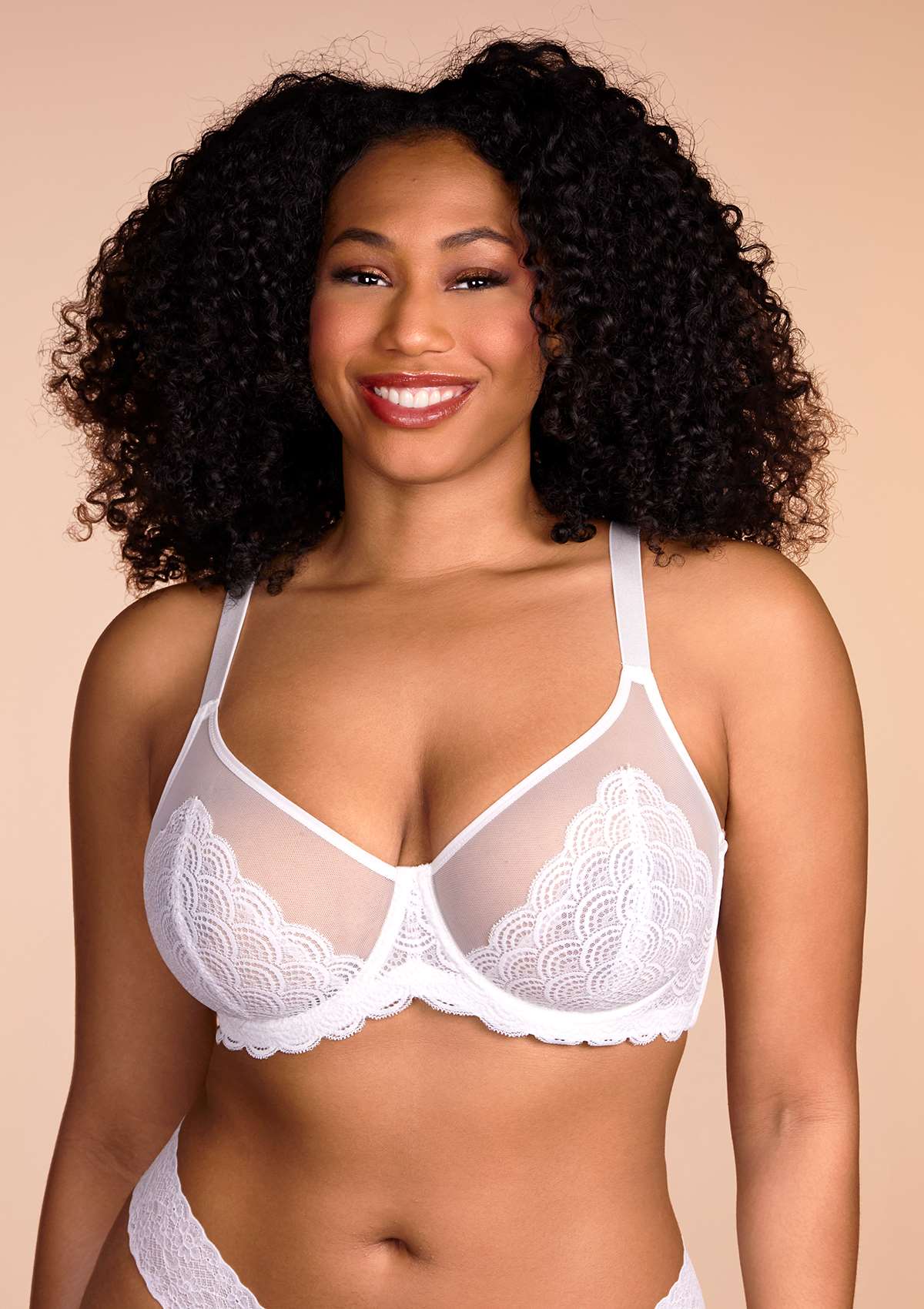 Mermaid Scales Lace Underwire Bra-6