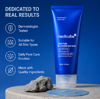 [medicube] Zero Pore Blackhead Mud Mask | 3 min mud mask | pore care | Strong Blackhead Absorption