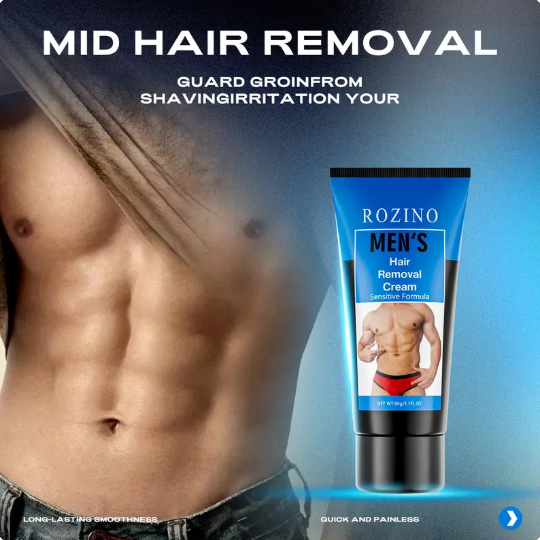 Men's hair removal cream 🧔 Gentle and non-irritating, can be used on chest, back, arms and legs ✨-3