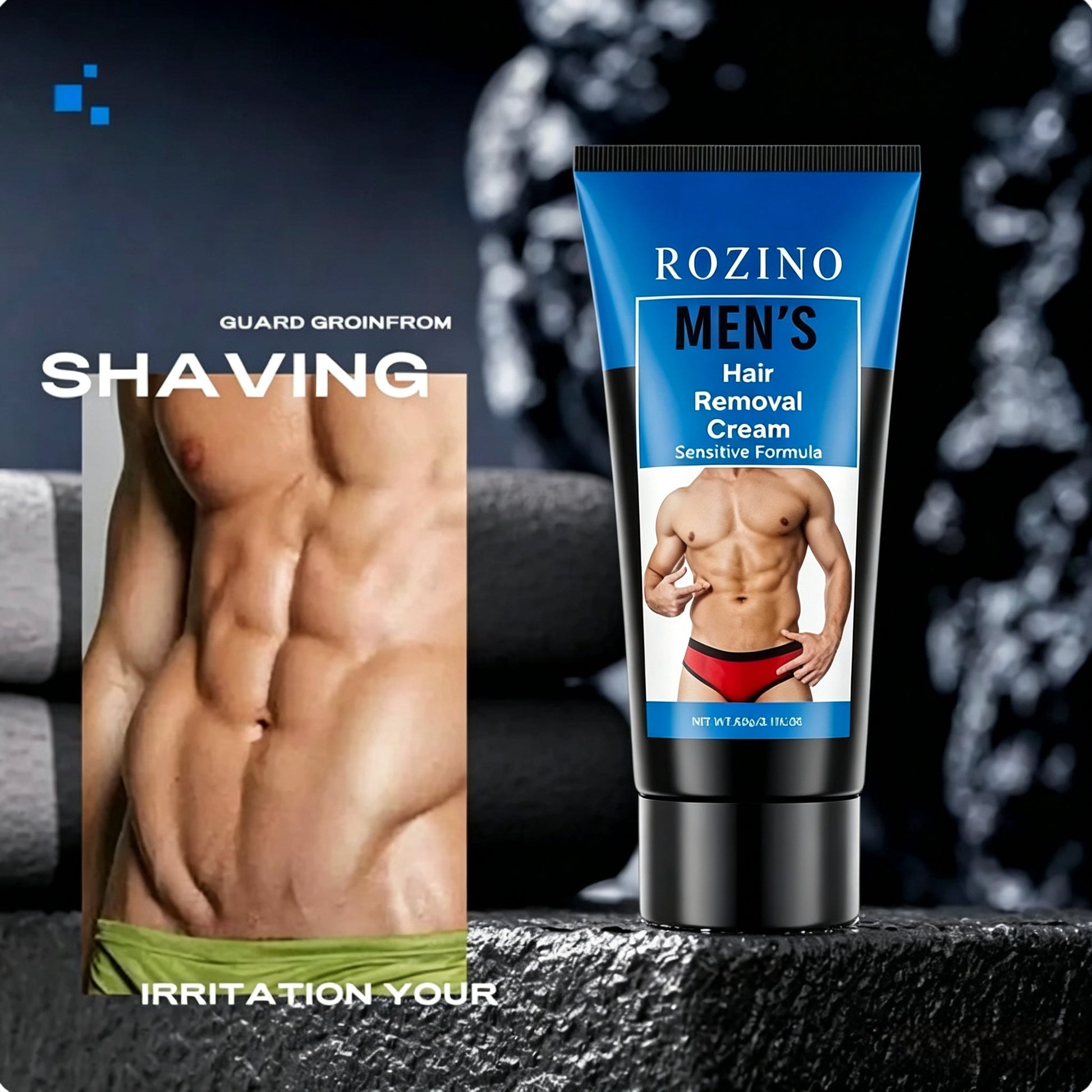Men's hair removal cream 🧔 Gentle and non-irritating, can be used on chest, back, arms and legs ✨-4