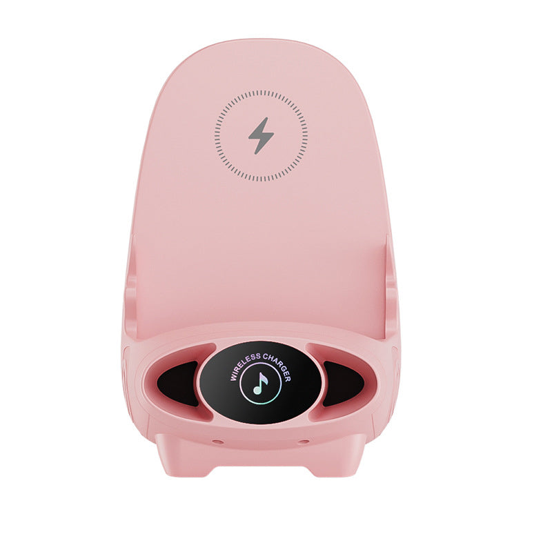 🪑 50% OFF NOW! 📱 Mini Chair Phone Holder with Wireless Charger - 15W Fast Charging, Adjustable Viewing Angles for Desk/Car/Home Use ⚡✨-15