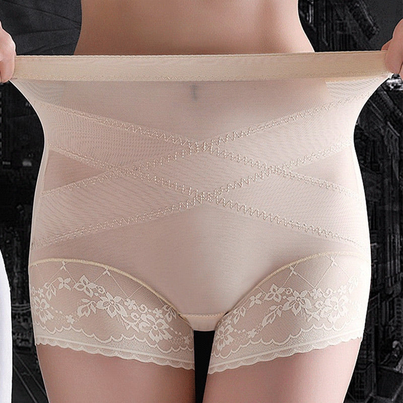 High-Waisted Tummy Control Breathable Underwear-1
