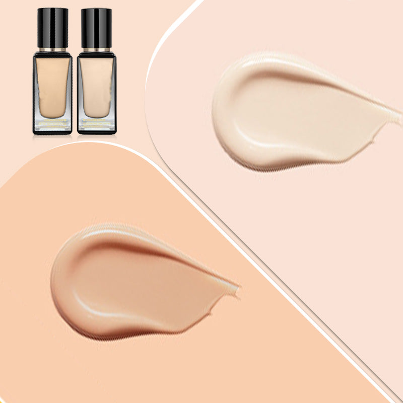 Long-Lasting Light Liquid Foundation with Powder Puff-4