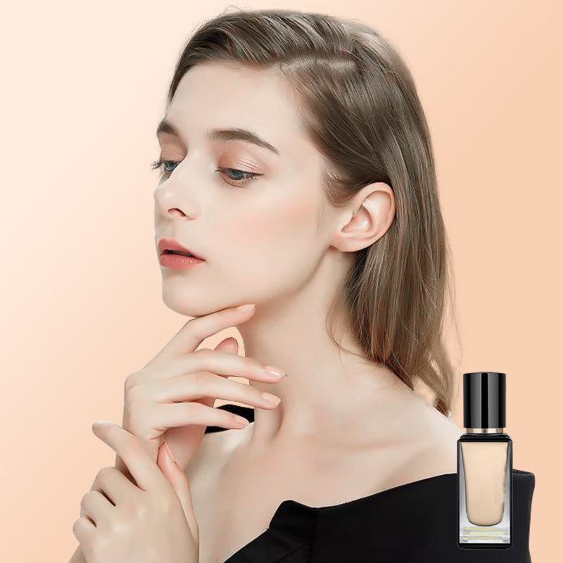Long-Lasting Light Liquid Foundation with Powder Puff-2