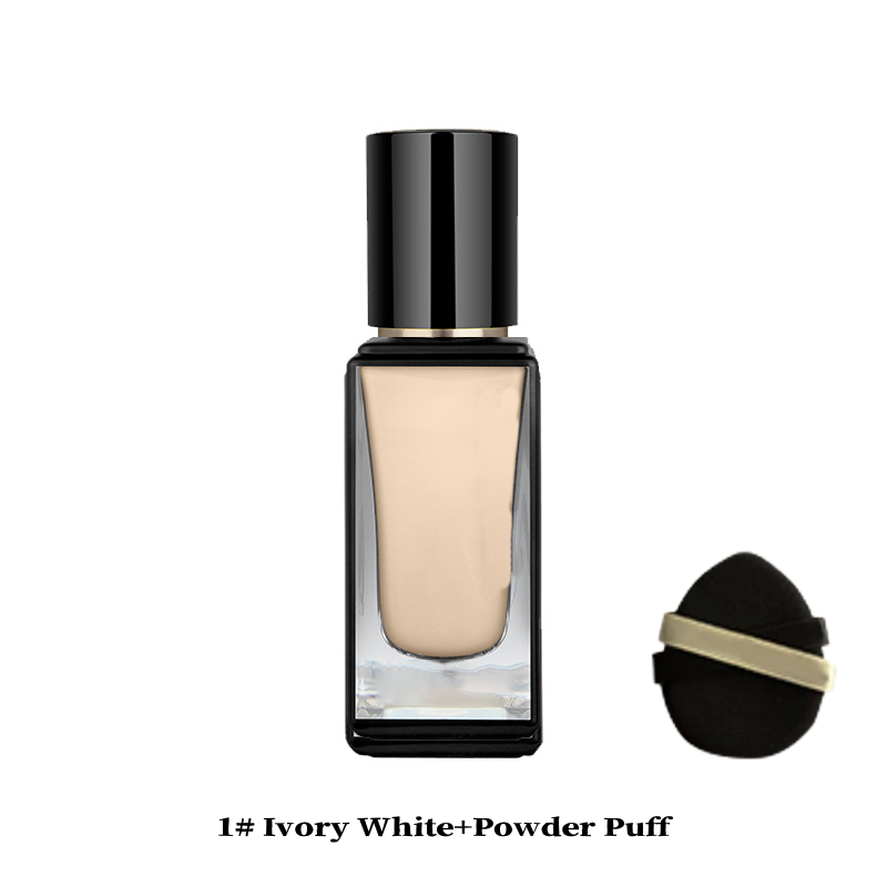 Long-Lasting Light Liquid Foundation with Powder Puff-9