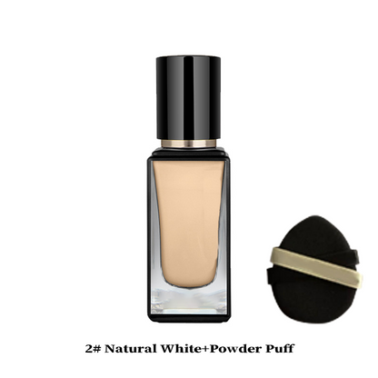Long-Lasting Light Liquid Foundation with Powder Puff-10