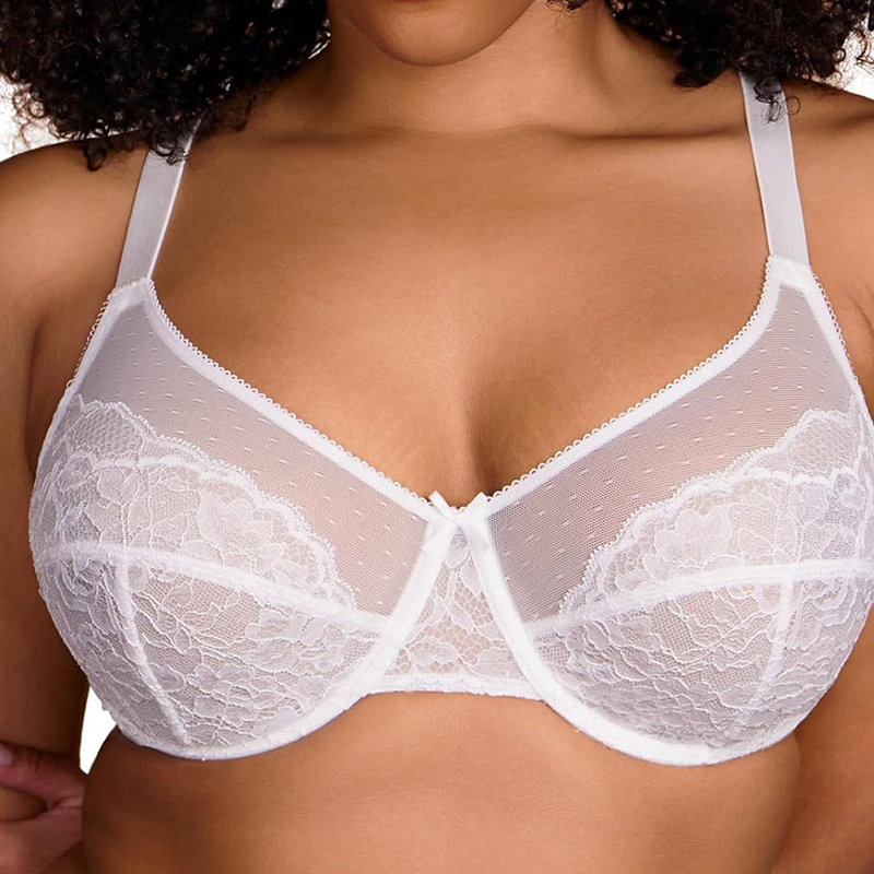 Full Coverage Lace Minimizer Bra-5