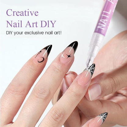 🎁Heißer Verkauf – 50 % Rabatt!✨ 12 Farben Nagelkunst-Stifte-Set für kreative Designs 💅🎨-1