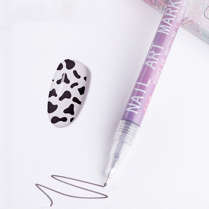 🎁Heißer Verkauf – 50 % Rabatt!✨ 12 Farben Nagelkunst-Stifte-Set für kreative Designs 💅🎨-5