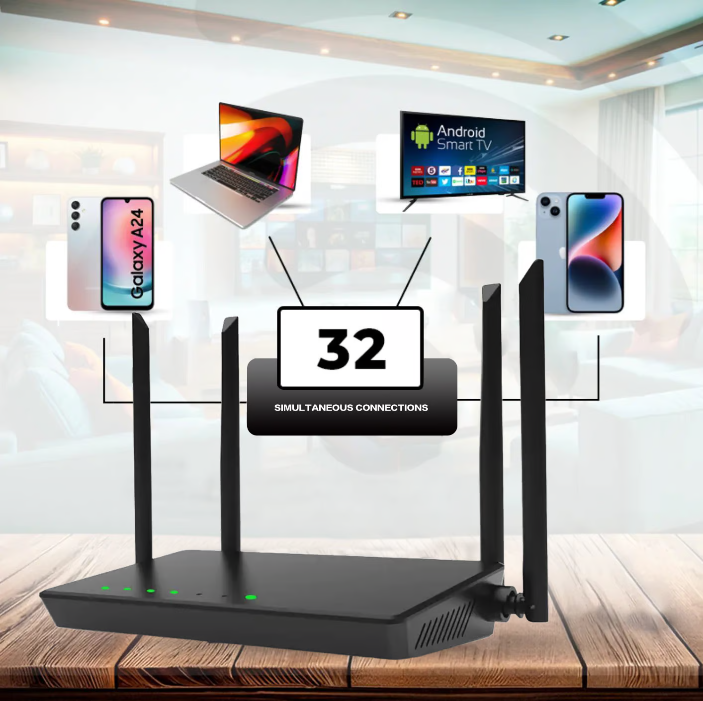Drahtloser SIM-Router mit Antenne-3