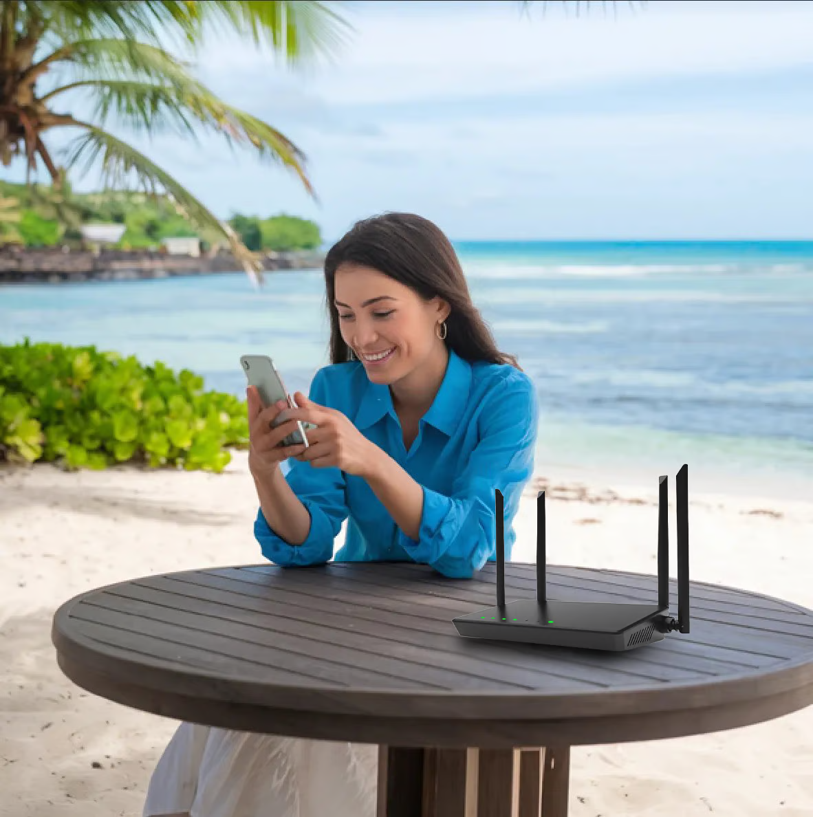 Drahtloser SIM-Router mit Antenne-6