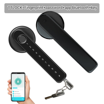 Free shipping🔥 Fingerprint Smart Door Lock Handle With Bluetooth APP Control-9