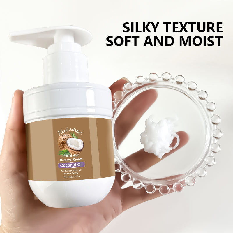 🎁 Buy 2, Get 1 FREE! 🥥✨Coconut facial hair removal cream – Gentle & effective（Suitable for full-body use）-6
