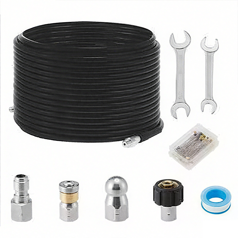 💦 69% OFF INSTANT! 🚿 5800PSI Sewer Jetter Kit - High-Pressure Nozzle & Hose for Clogged Drains/Pipes, Compatible with Most Pressure Washers 🔧📦-5