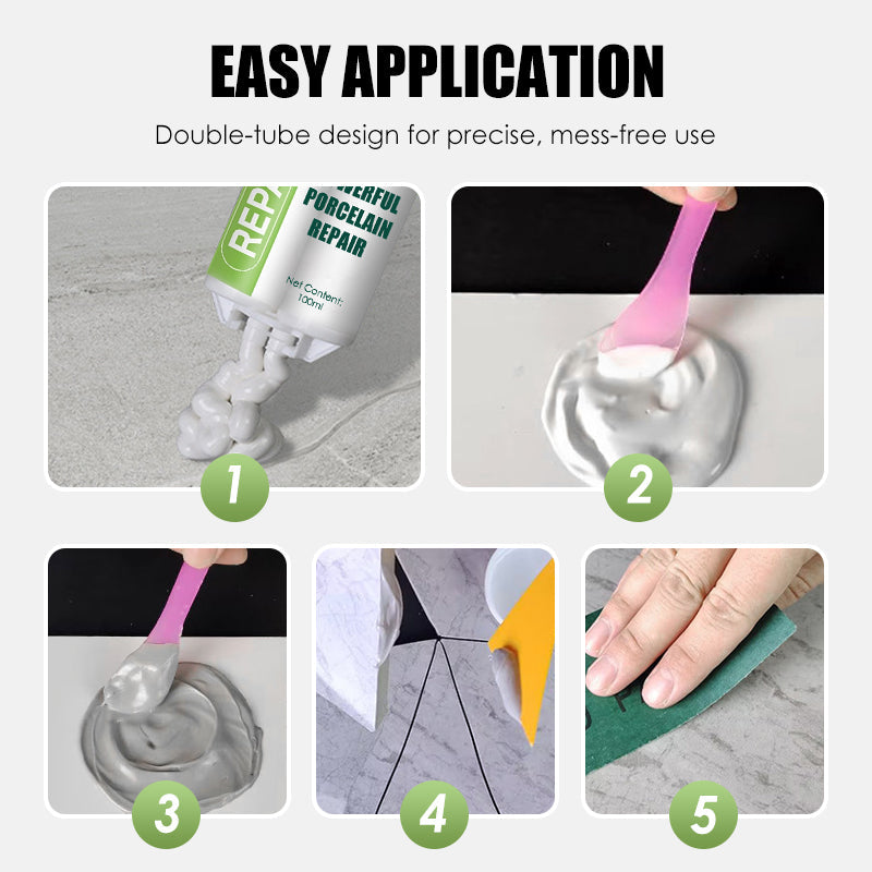 Powerful Double-Tube Porcelain Repair Kit-6
