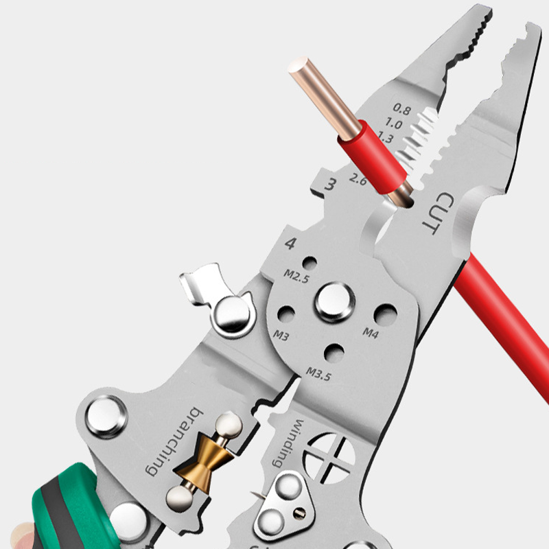 Multi-Function Foldable Wire Stripper with Voltage Tester-8