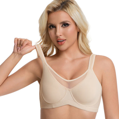 💝Women's Elegant Sheer Full Coverage Plus Size Bra-5