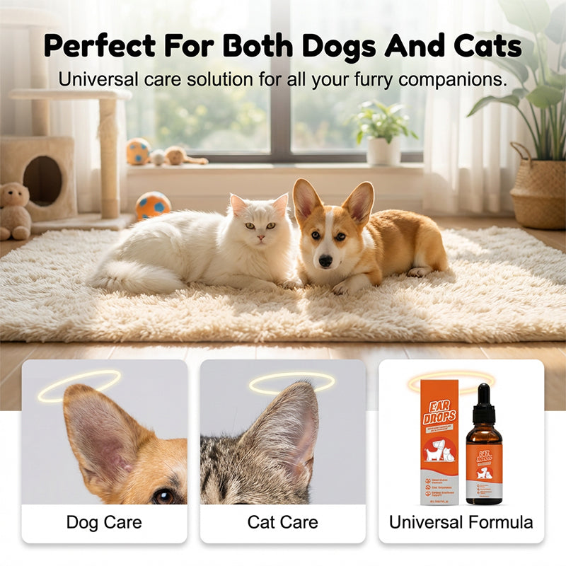 🔥2026 Hot Sale 30% OFF✨🐶🐱Natural Dog & Cat Ear Drop for Itching & Wax Build-Up-5