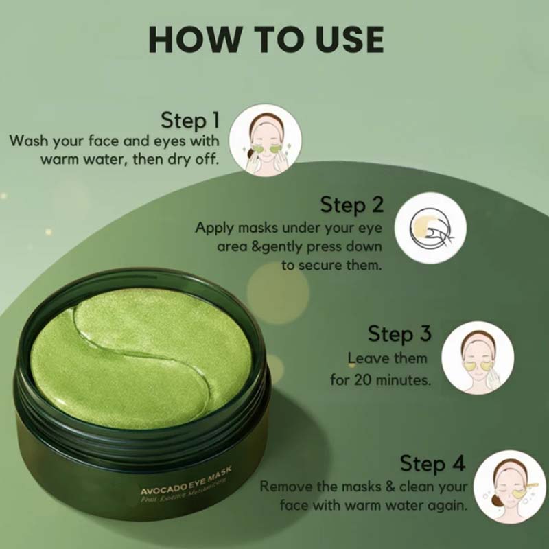 Avocado Moisturizing Eye bagMask,Under Eye Mask-8