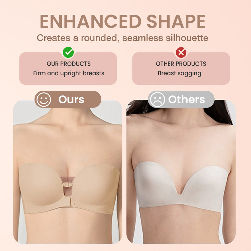💜Seamless Front Closure Bra With Adjustable Straps-5