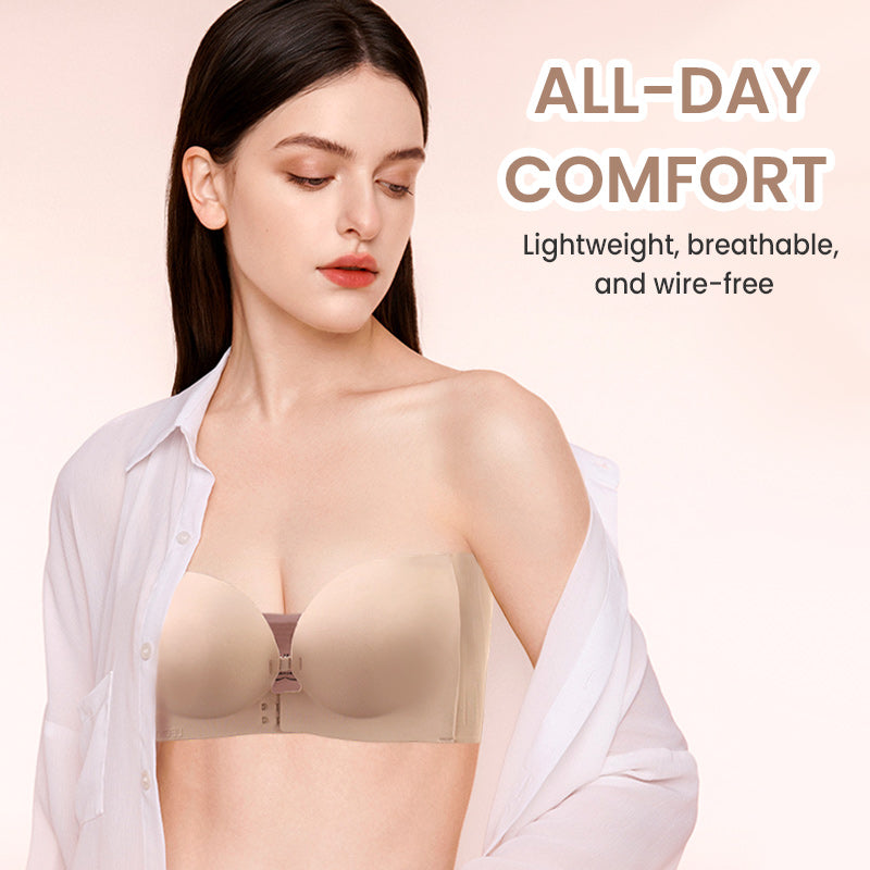 💜Seamless Front Closure Bra With Adjustable Straps-8